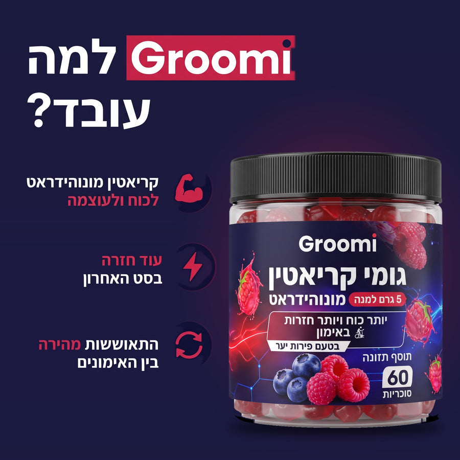 גומי קריאטין של Groomi: למה Groomi עובד